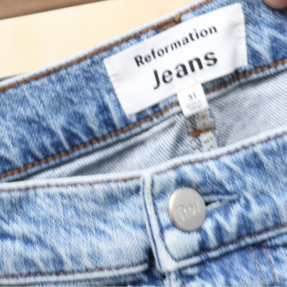 Reformation Liza Ultra High Rise‎ Straight Jeans Malta 31 - Picture 4 of 4